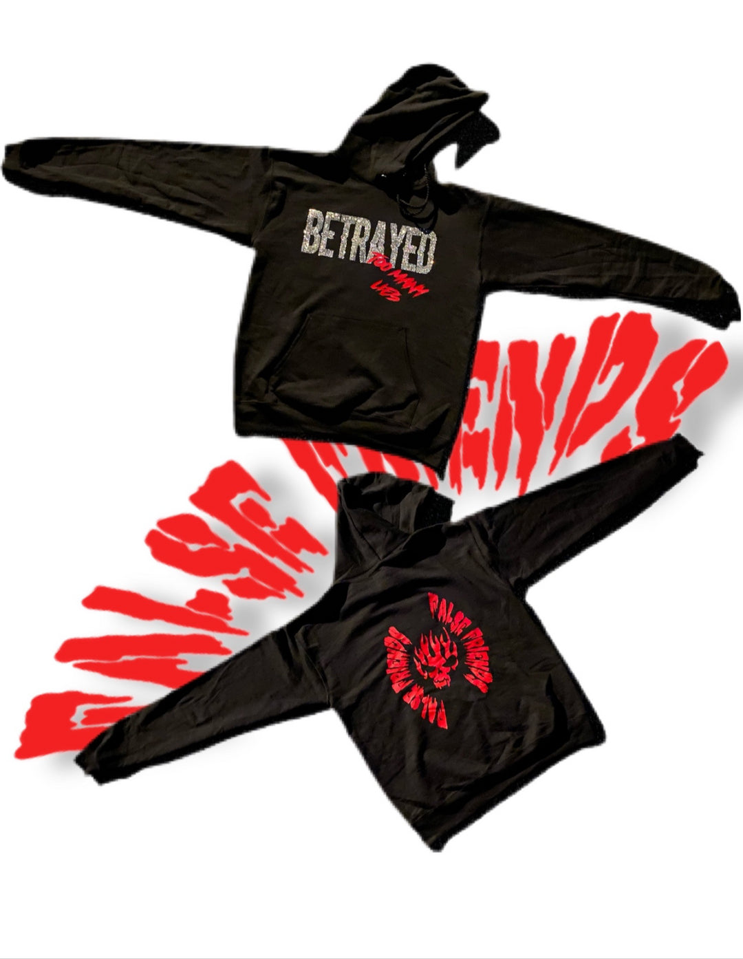 TML” BLACK/RED HOODIE – FalseFriends TML” BLACK/RED HOODIE – FalseFriends